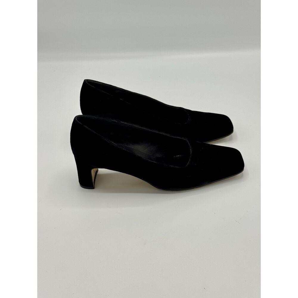 TALBOTS Velvet Heels Block Heel Square Toe US 9M Holiday Special Occasion - Picture 3 of 9
